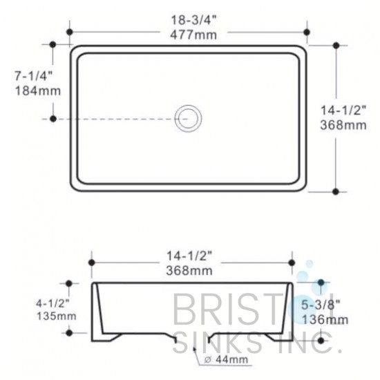 BV113 Black Rectangular Vessel Vanity Sink