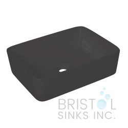 BV113 Black Rectangular Vessel Vanity Sink BV113 Black Rectangular Vessel Vanity Sink