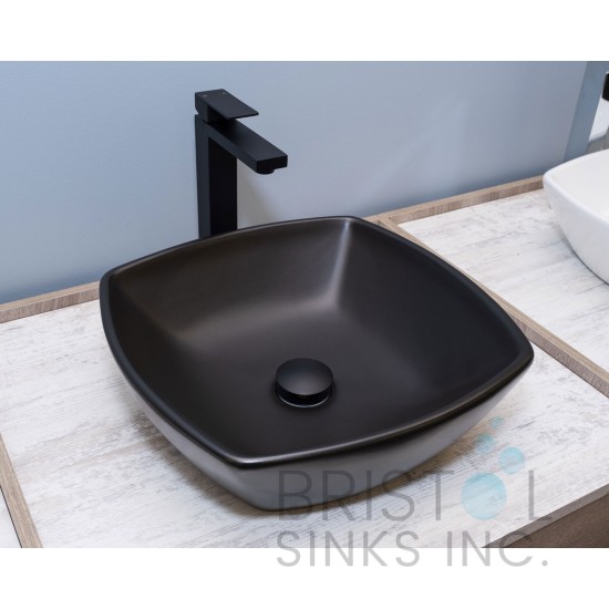 BV115 Black  Vessel Vanity Sink
