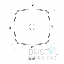 BV114 Square Vessel Vanity Sink BV114 Square Vessel Vanity Sink
