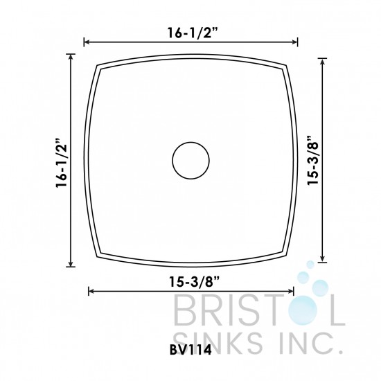 BV114 Square Vessel Vanity Sink