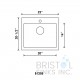 B1205 Top-mount Stainless Steel Single Bowl Laundry Sink