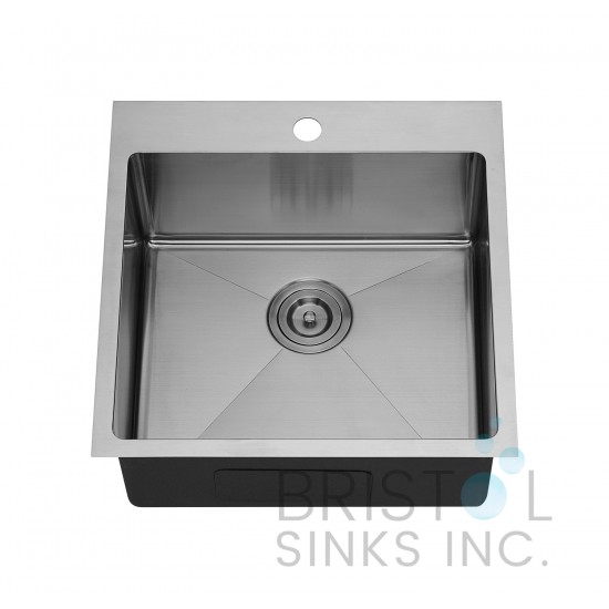 B1205 Top-mount Stainless Steel Single Bowl Laundry Sink