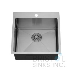 B1205 Top-mount Stainless Steel Single Bowl Laundry Sink