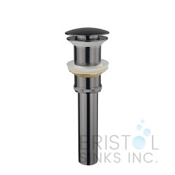 New Pop-Up Bathroom Sink Drain - No Overflow - Brushed Nickel  New Pop-Up Bathroom Sink Drain - No Overflow - Brushed Nickel