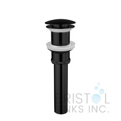 New Pop-Up Bathroom Sink Drain - No Overflow - Matte Black