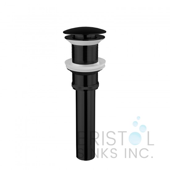 New Pop-Up Bathroom Sink Drain - No Overflow - Matte Black
