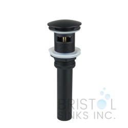 New Pop-Up Bathroom Sink Drain - With Overflow - Matte Black