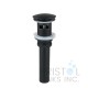 New Pop-Up Bathroom Sink Drain - With Overflow - Matte Black