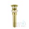 New Pop-Up Bathroom Sink Drain - With Overflow - Gold Finish