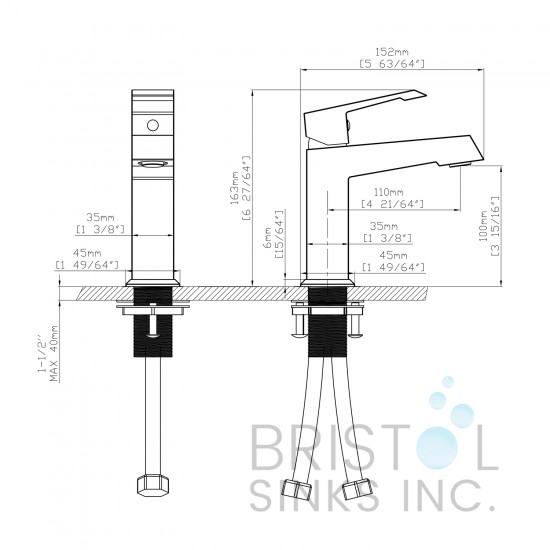 Cabrera Single Hole Vanity Faucet - Matte Black Finish