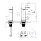 Carmen Single Hole Vanity Faucet - Chrome