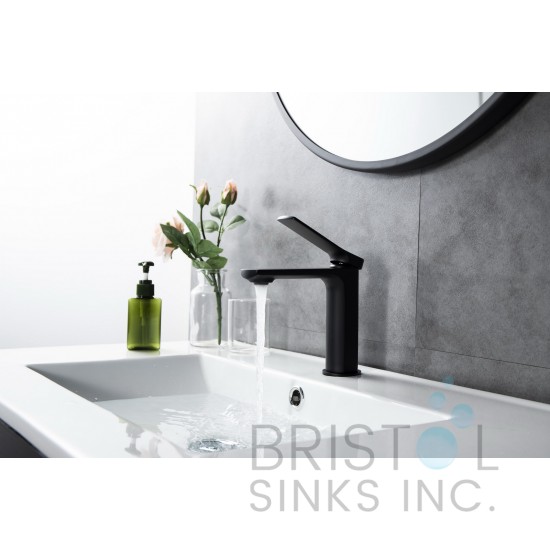 Carolina Single Hole Vanity Faucet - Matte Black Finish