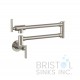 Mercada Kitchen Pot Filler Wall Mounted Faucet- Brushed Nickle