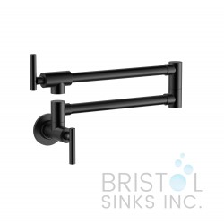 Mercada Kitchen Pot Filler Wall Mounted Faucet- Matte Black