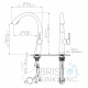 Morelia Kitchen High-Arc Faucet - Matte Black Finish