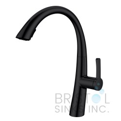 Morelia Kitchen High-Arc Faucet - Matte Black Finish