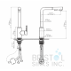 Salina Kitchen Pull-Out Faucet- Matte Black