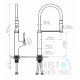 Sierra Kitchen Pull-out Faucet - Matte Black