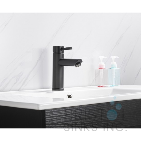 Turbana Single Hole Vanity Faucet - Matte Black