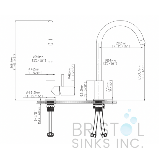 Vega Bar/Prep Faucet - Matte Black