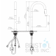 Vergara Kitchen Pull-down Faucet- Matte Black finish