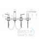 Villeta Widespread Vanity Faucet - Chrome