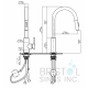 Rivera Kitchen Pull-down Faucet - Gold
