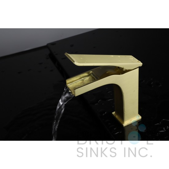 Lucia Single Hole Vanity Faucet - Gold