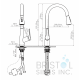 Viola Kitchen Faucet Pulldown Matte Black