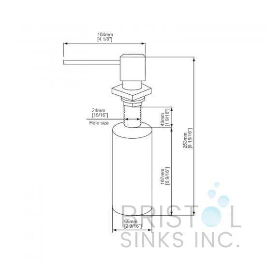Soap Dispenser - MB - Square Design