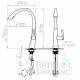 Morelia Kitchen High-Arc Faucet - Chrome