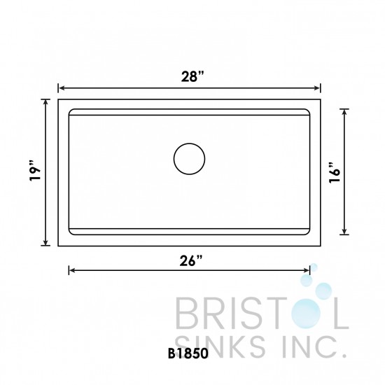 B1850 Single Bowl Workstation Sink