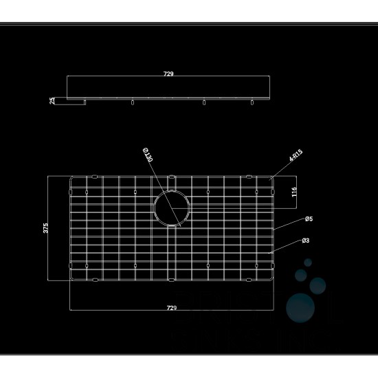 Workstation WS-BG1851 - Stainless Steel Grid - by Bristol Sinks