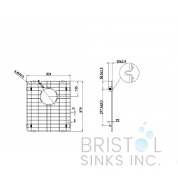 Workstation WS-BG1861 - Stainless Steel Grid - by Bristol Sinks