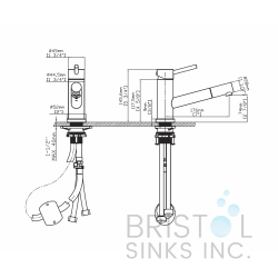 Basso Pullout Kitchen Faucet - Matte Black