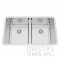 B1816 Low Divide Undermount Stainless Steel Kitchen Sink 20 mm Corners