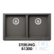 The Adour Granite Double Undermount Equal Bowl Kitchen Sink