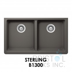 The Adour Granite Double Undermount Equal Bowl Kitchen Sink