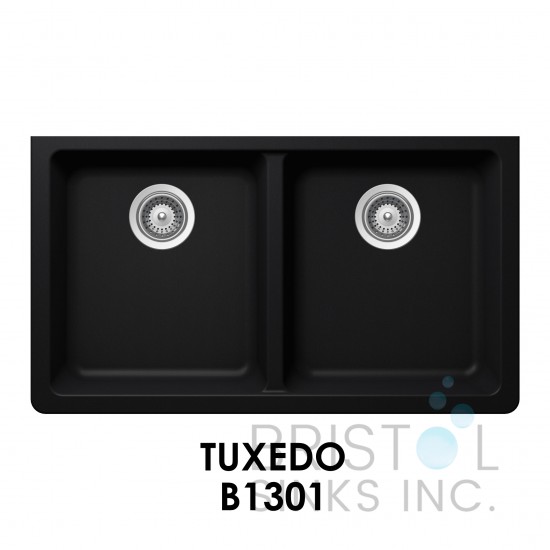 The Adour Granite Double Undermount Equal Bowl Kitchen Sink