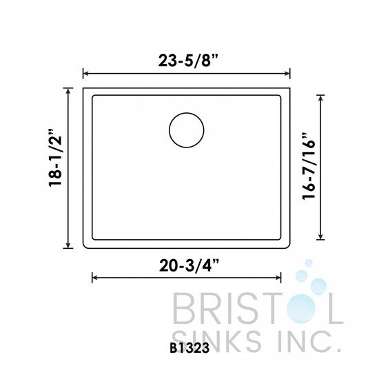 The Adour Granite Single Undermount Bowl Kitchen Sink