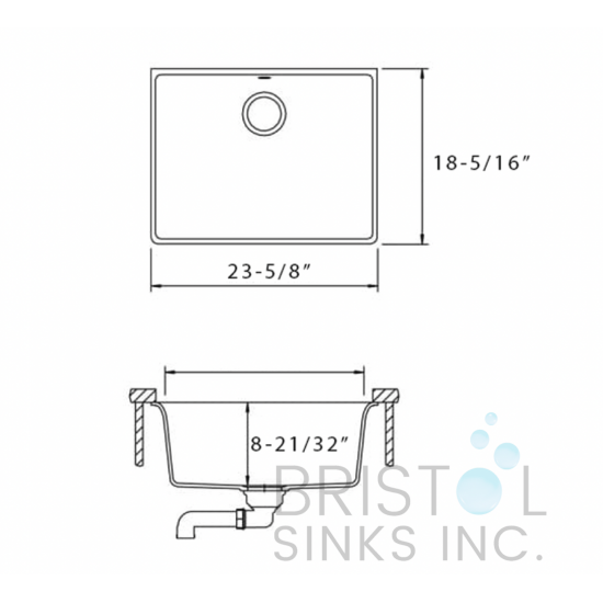 The Adour Granite Single Undermount Bowl Kitchen Sink