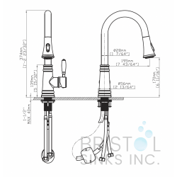 Capri Kitchen Faucet Pulldown Chrome
