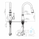 Capri Kitchen Faucet Pulldown Brushed Nickel