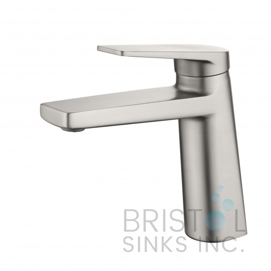 Girona Single Hole Vanity Faucet - Brushed Nickel