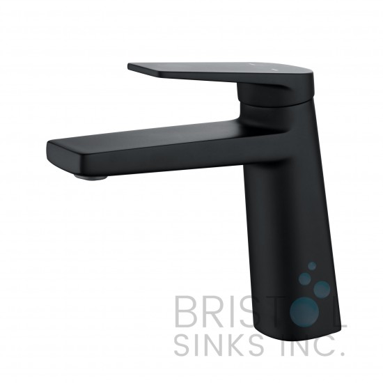 Girona Single Hole Vanity Faucet - Matte Black Finish