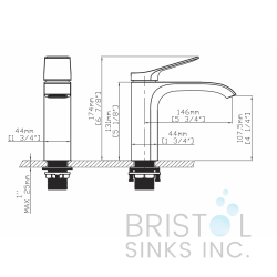 Como Single Hole Vanity Faucet – Brushed Nickel