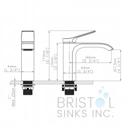 Como Single Hole Vanity Faucet – Brushed Nickel Como Single Hole Vanity Faucet – Brushed Nickel
