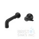 Segovia Wall-Mount Bathroom Faucet – Matte Black