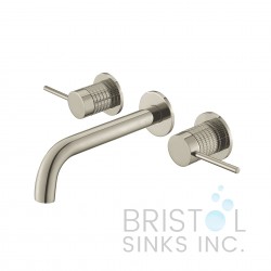 Ravenna Wall-Mount Bathroom Faucet – Brushed Nickel